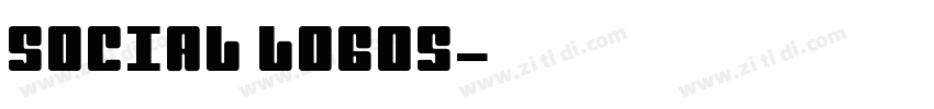 Social Logos字体转换
